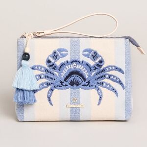 Spartina Carina Crab Wristlet Pouch With Tassel